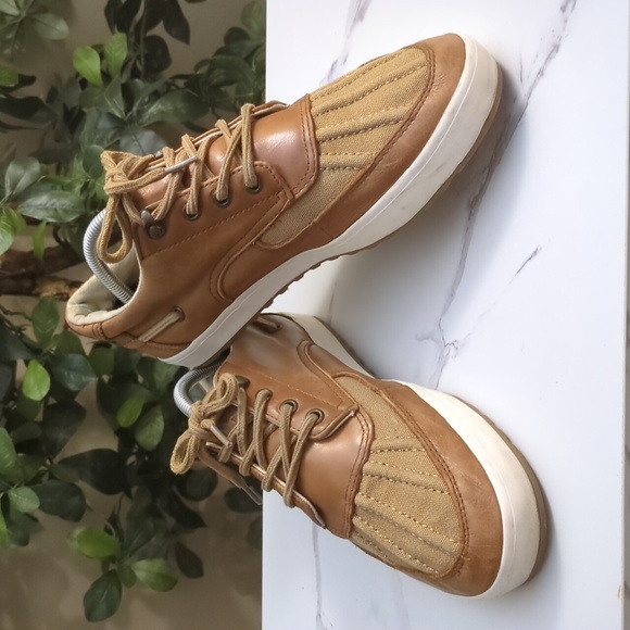 🔥SALE🔥Men's Polo Ralph Lauren Leather Canvas Shoes - Picture 1 of 11